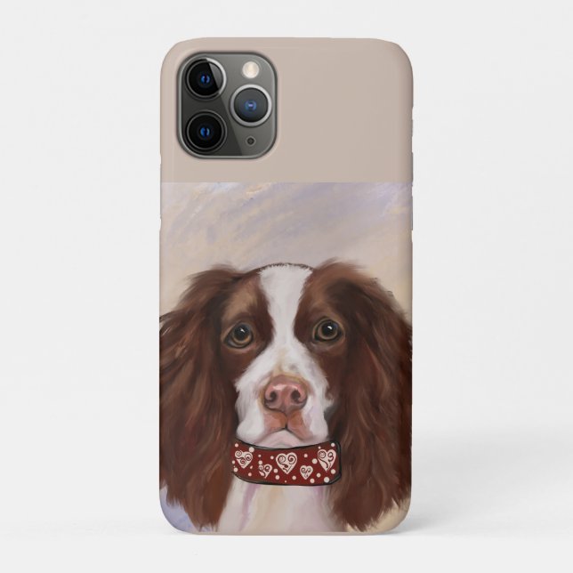 CAPA PARA iPhone 11 PRO INGLÊS SPRINGER SPANIEL (Verso)