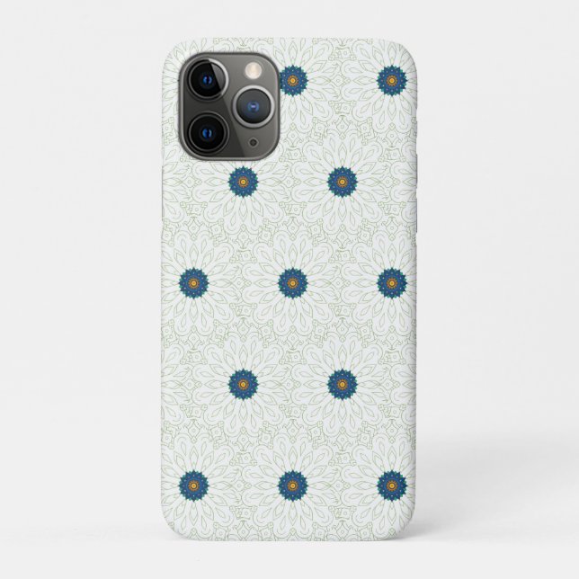Capa Para iPhone 11 Pro inspiração do pavão (Verso)
