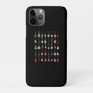 Capa Para iPhone 11 Pro Instrumento Musical de Violão Rock and Roll