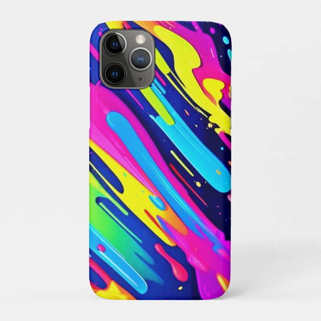 Capa Para iPhone 11 Pro Intermitência de cor: fluxo de Abstrato (Verso)