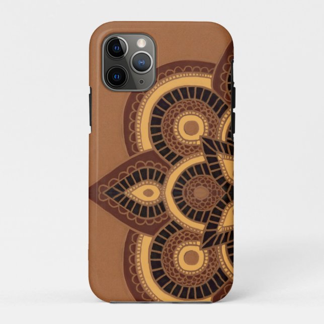 Capa Para iPhone 11 Pro iPhone 11Pro Case Padrão geométrico Tribal (Verso)