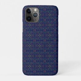 Capa Para iPhone 11 Pro iPhone / iPad Geométrico Azul Elegante
