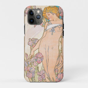 Capa Para iPhone 11 Pro Iris (1897) apresentada por Alphonse Mucha