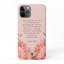 Isaiah 41:10 iPhone 11 Pro Case | Pink Florals