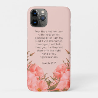 Capa Para iPhone 11 Pro Isaiah 41:10 iPhone 11 Pro Case | Pink Florals