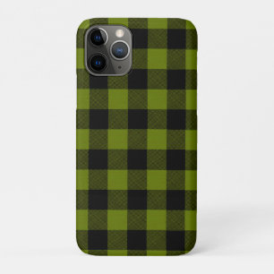Capa Para iPhone 11 Pro Jardim Xadrez Verde Búfalo