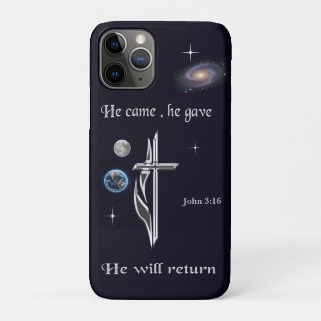 Capa Para iPhone 11 Pro Jesus (Verso)