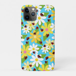 Capa Para iPhone 11 Pro Joaninha Vermelha Besouro Inseto Amante Corações P