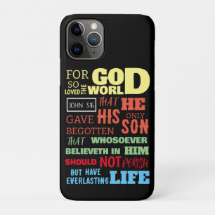 CAPA PARA iPhone 11 PRO JOÃO 3:16 PORQUE DEUS AMOU TANTO O MUNDO