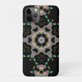 Capa Para iPhone 11 Pro Kaleidoscópio Noturno de Veludo