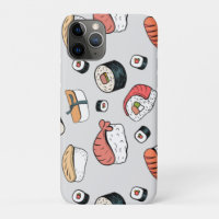 Kawaii Sushi Rolls Pattern Slip-On Sneakers