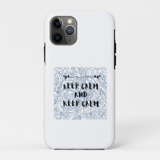 Capa Para iPhone 11 Pro Keep calm and keep calm