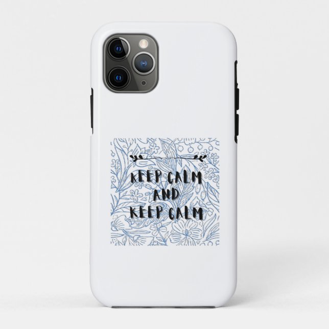 Capa Para iPhone 11 Pro Keep calm and keep calm (Verso)
