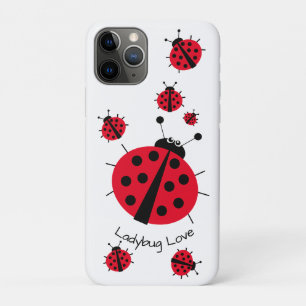 Capa Para iPhone 11 Pro Ladybug Love Girly Divertiu Cartoon
