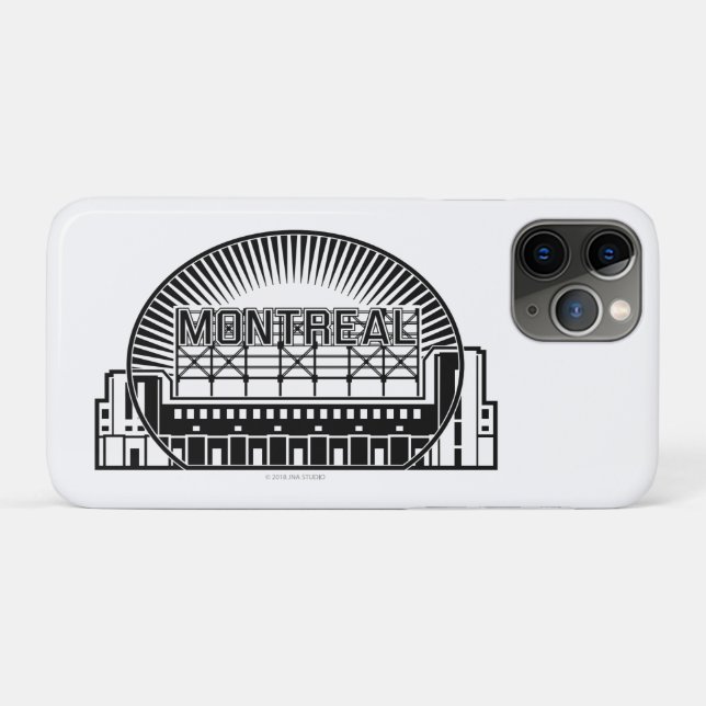 Capa Para iPhone 11 Pro Landmark de Montreal (Verso (horizontal))