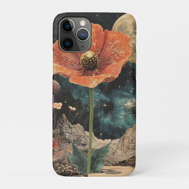 Capa Para iPhone 11 Pro Laranja Popia Sob Luz (Verso)