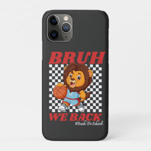 Capa Para iPhone 11 Pro Leão de Basquetebol Fofo BRUH WE BACK De Volta às