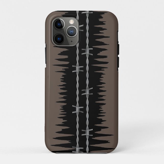 Capa Para iPhone 11 Pro Legal olhar duramente com fio de Barbed (Verso)