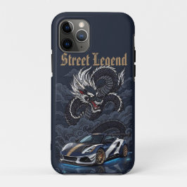 Capa Para iPhone 11 Pro Lenda de Rua Carro Esportivo V6 Motor Central Drag