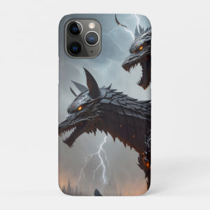 Capa Para iPhone 11 Pro Lightning Cyborg Wolves