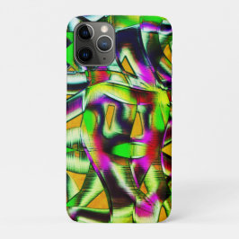 Capa Para iPhone 11 Pro Limão de recortes retorcidos coloridos, arranhões