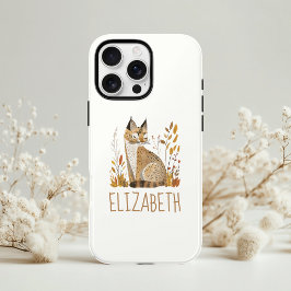 Capa Para iPhone 11 Pro Lince da Floresta Personalizado Fofo
