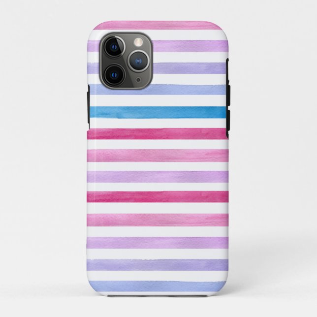 Capa Para iPhone 11 Pro Linhas coloridas (Verso)
