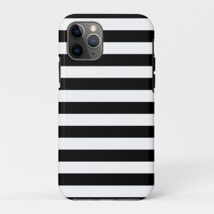 Capa Para iPhone 11 Pro Listras brancas e pretas