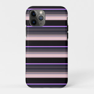 Capa Para iPhone 11 Pro Listras cinzas pretas vintage fofas
