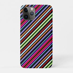 Capa Para iPhone 11 Pro Listras coloridas fofas