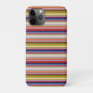 Capa Para iPhone 11 Pro Listras coloridas quentes