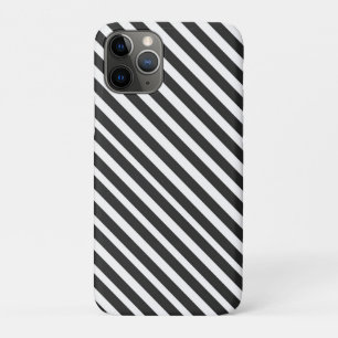 Capa Para iPhone 11 Pro Listras Pretas e Brancas