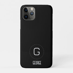 Capa Para iPhone 11 Pro Logotipo personalizável de nome pessoal
