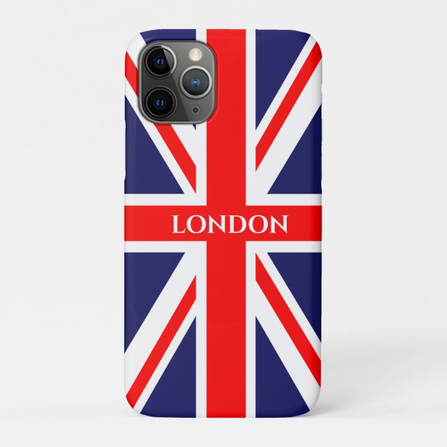 Capa Para iPhone 11 Pro London British Flag (Verso)