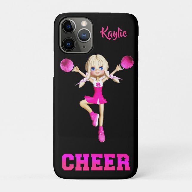 Capa Para iPhone 11 Pro Loura Fofa de Esquadrão Personalizada   (Verso)