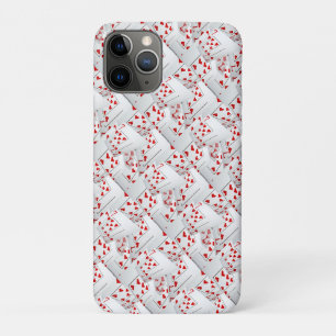 Capa Para iPhone 11 Pro Lucky Sevens Diamantes E Cartões De Poker,