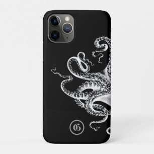 Capa Para iPhone 11 Pro Lula a preto com monograma