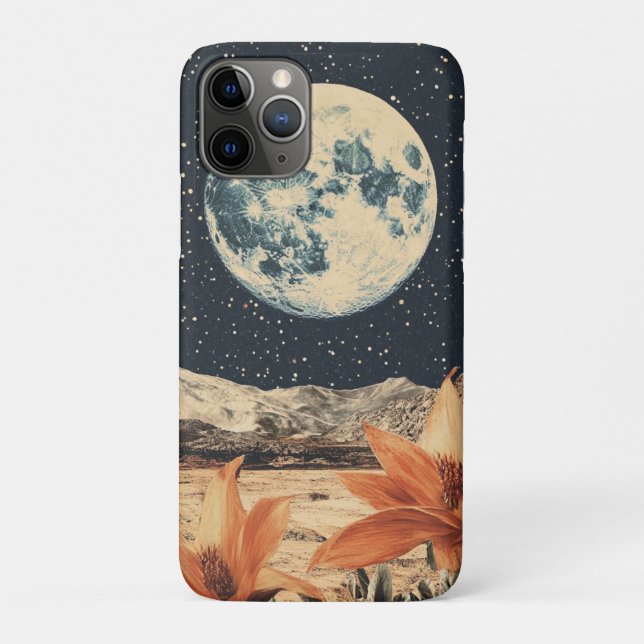 Capa Para iPhone 11 Pro Lunar Bloom Over Sandy Peaks (Verso)