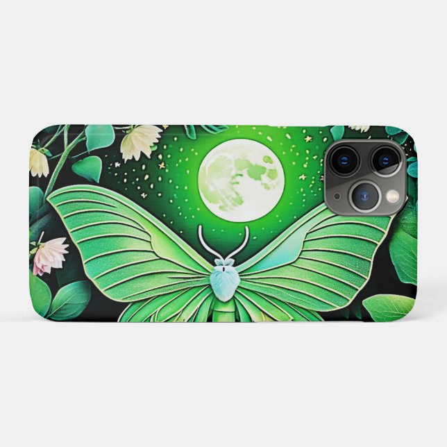 Capa Para iPhone 11 Pro Lunar Butterfly Bloom Design (Verso (horizontal))