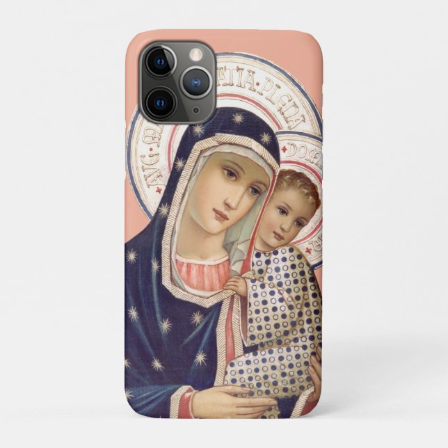 Capa Para iPhone 11 Pro Madona e Menino (Verso)