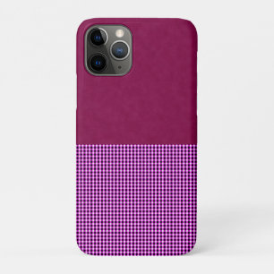 Capa Para iPhone 11 Pro Magenta Denim E Tartan,