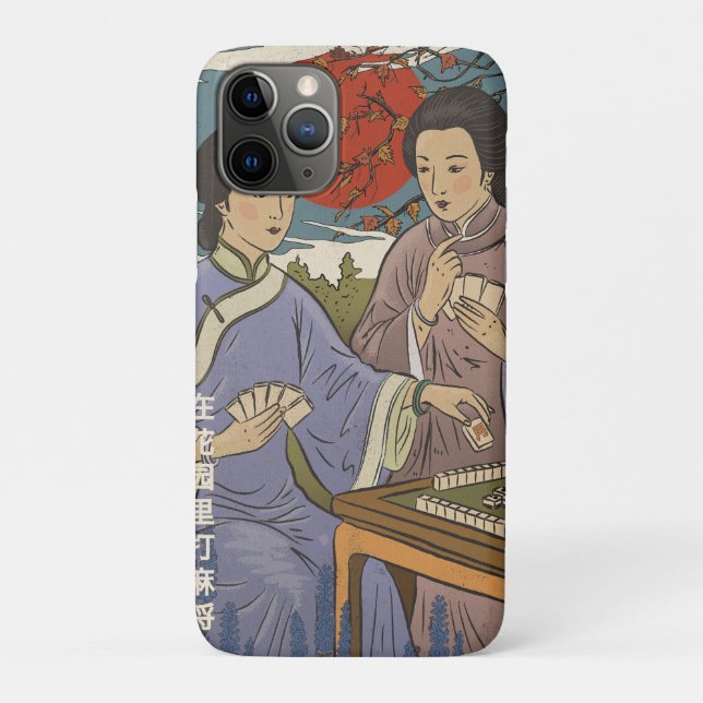 Capa Para iPhone 11 Pro Mahjong (Verso)