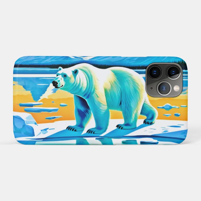 Capa Para iPhone 11 Pro Majestade Polar: Paisagem Ártica (Verso (horizontal))