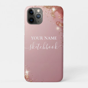 Capa Para iPhone 11 Pro Mala iPad Personalizada com Rosa de Blush - N Pers