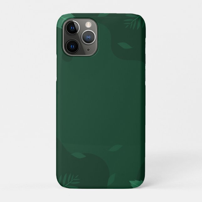 Capa Para iPhone 11 Pro Maleta Elegante Verde Mate Mal Há Maçã (Verso)