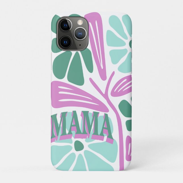 Capa Para iPhone 11 Pro Mamãe Floral Caprichosa  (Verso)