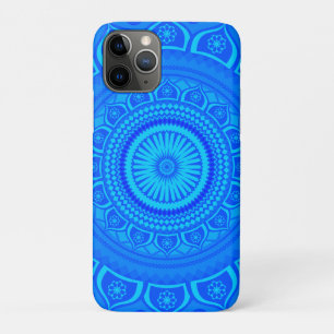 Capa Para iPhone 11 Pro mandala indiano Azul