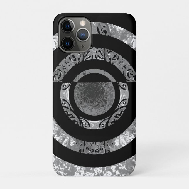 Capa Para iPhone 11 Pro Mandala moderne 1 - black&white (Verso)