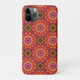 Capa Para iPhone 11 Pro MANDALA Vermelho