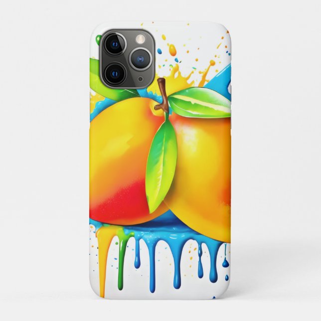 Capa Para iPhone 11 Pro Mango Splash of Color (Verso)